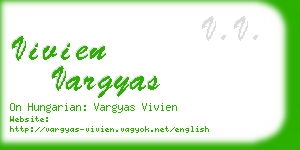 vivien vargyas business card